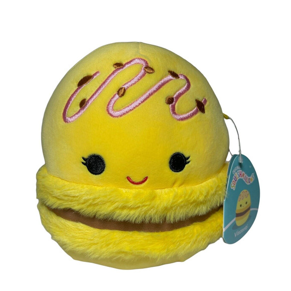 Original Squishmallows Visconti The Yellow Macaron Kellytoy 2023 Plush 8" NEW - Picture 1 of 5
